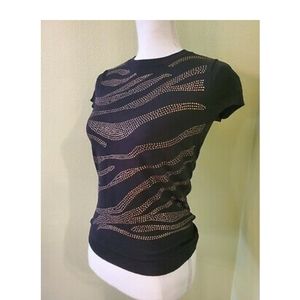 Calvin klein XS short sleeve sweater shirt black